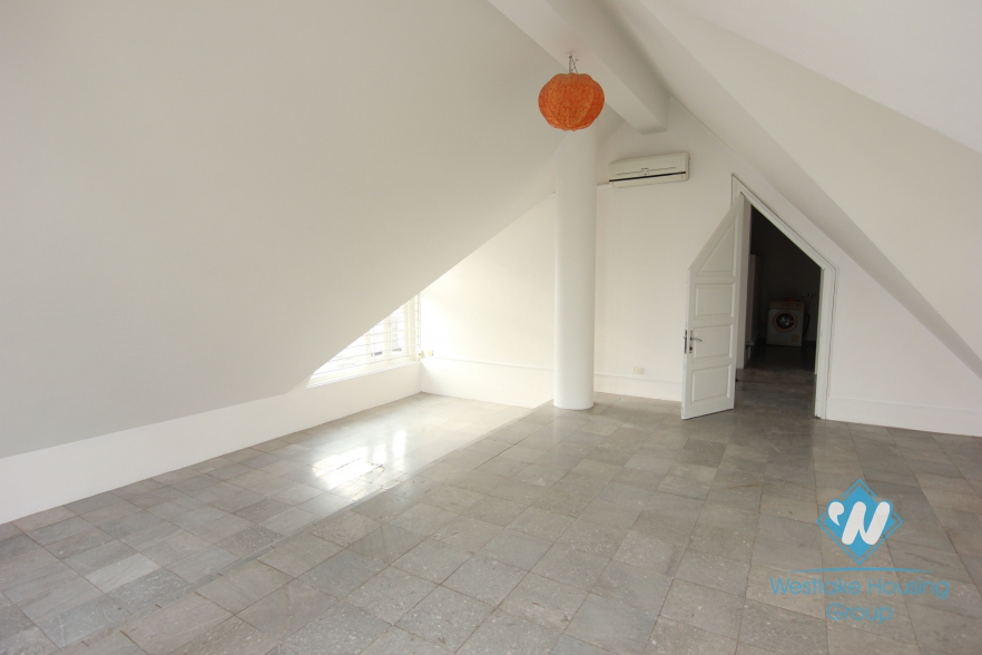 A wonderful french style villa for rent with 4 bedroom in Tay Ho, Hanoi